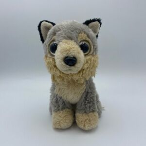 Adventure Planet Plush Wolf Toy 7 Inches Stuffed Animal Gray Brown Well Loved
